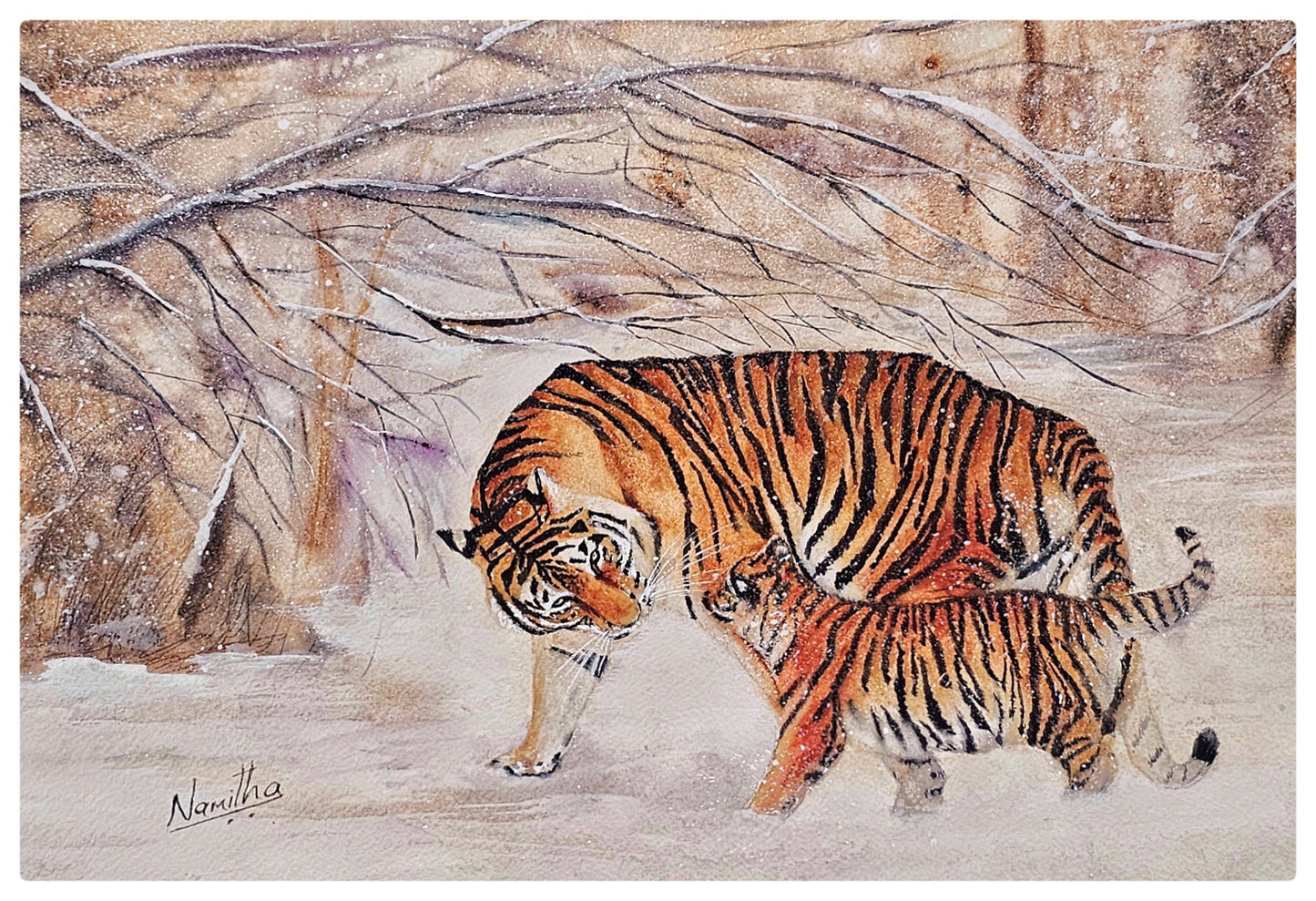 Eternal Bond – Original Watercolor Painting