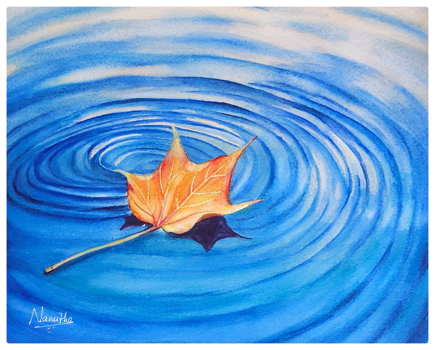 Calm Currents original watercolor painting