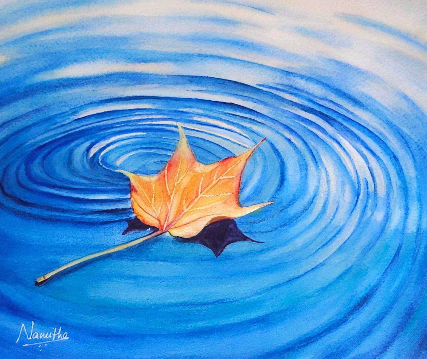 Calm Currents original watercolor painting