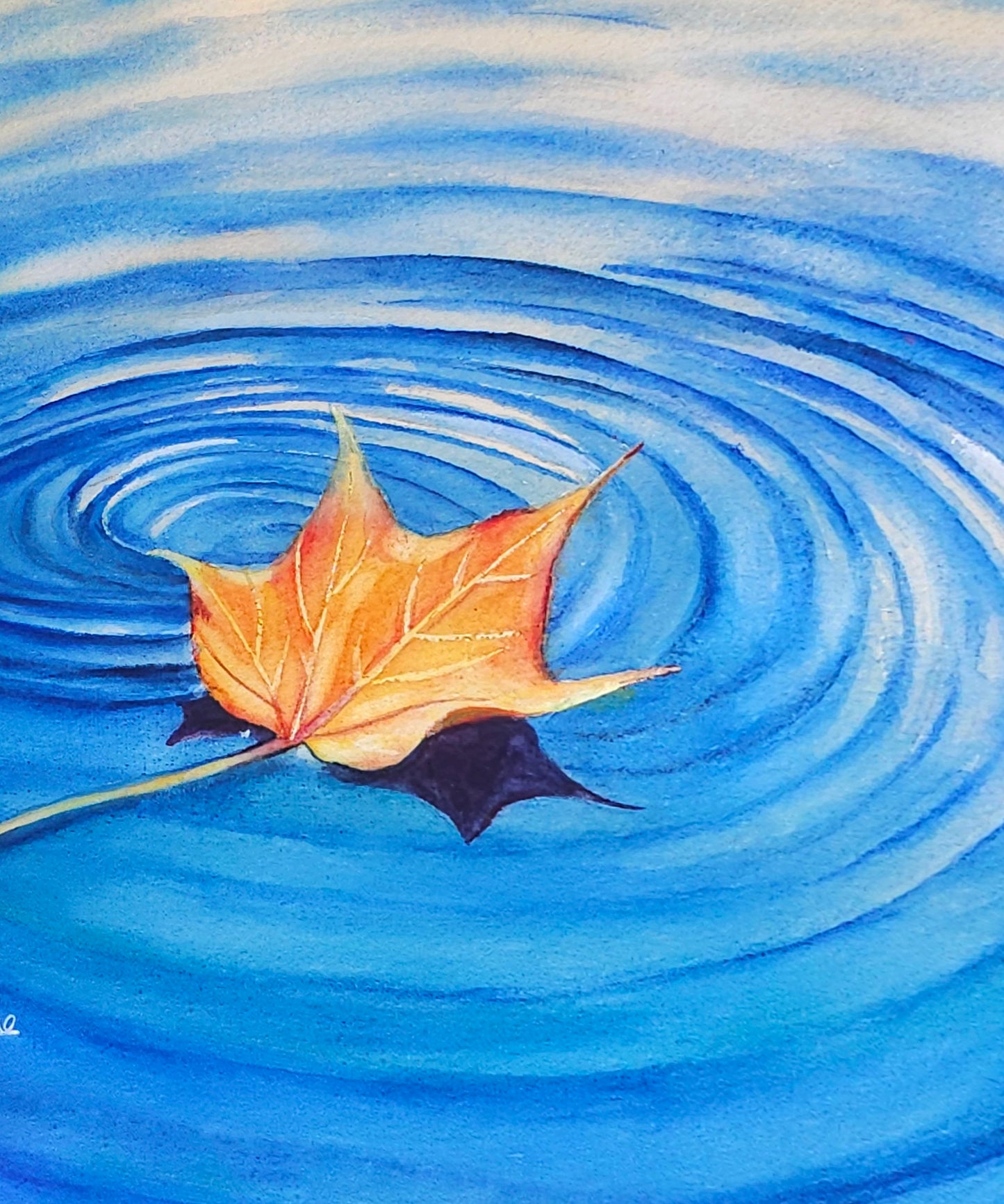 Calm Currents original watercolor painting