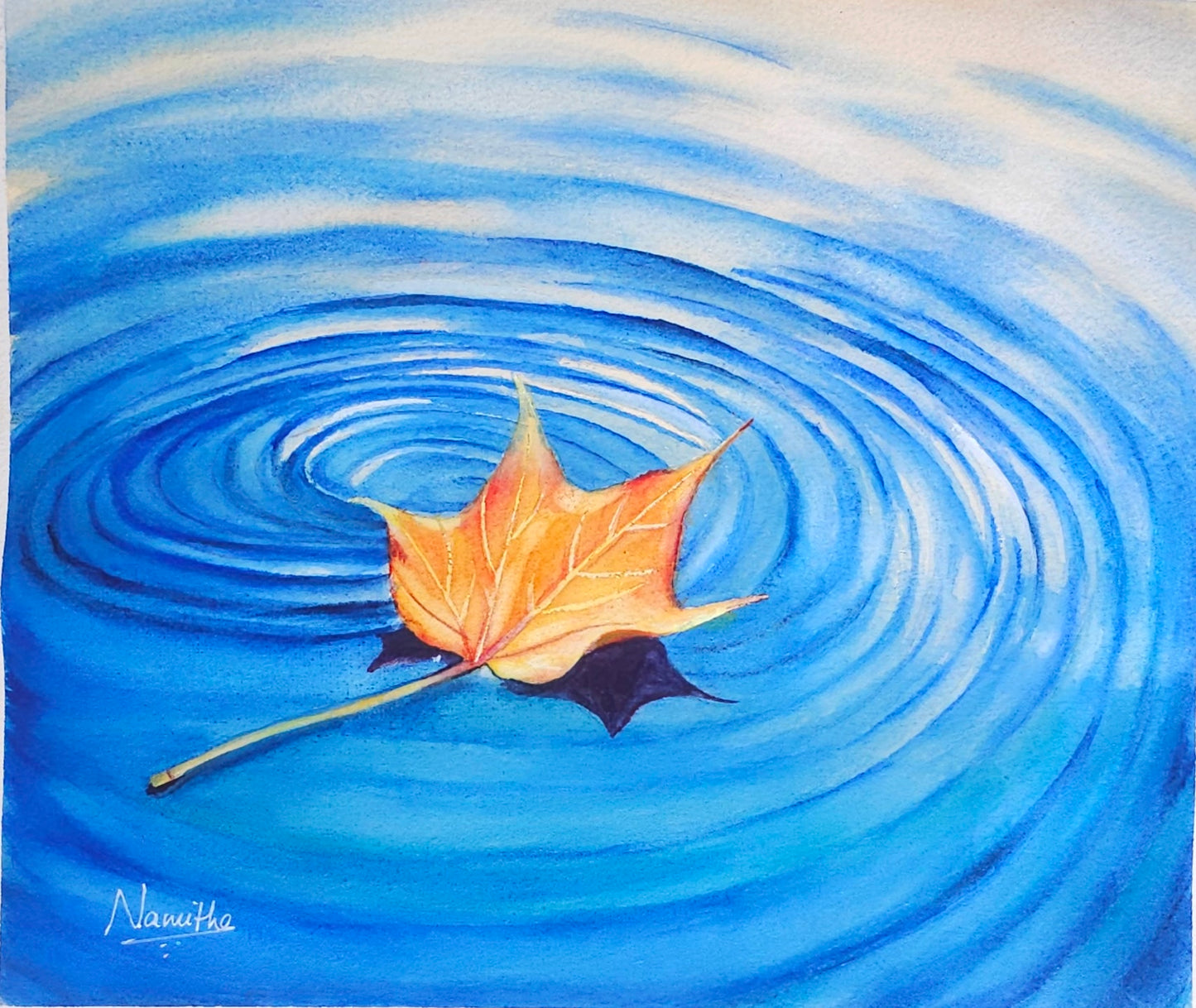 Calm Currents original watercolor painting