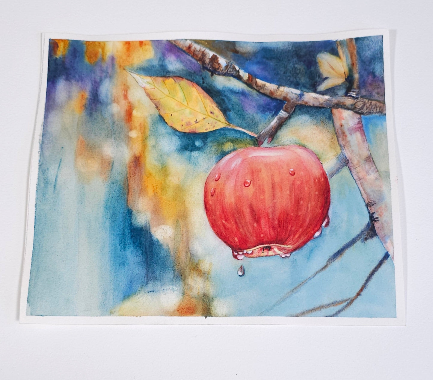 Autumn’s Jewel original watercolor painting
