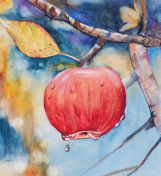 Autumn’s Jewel original watercolor painting