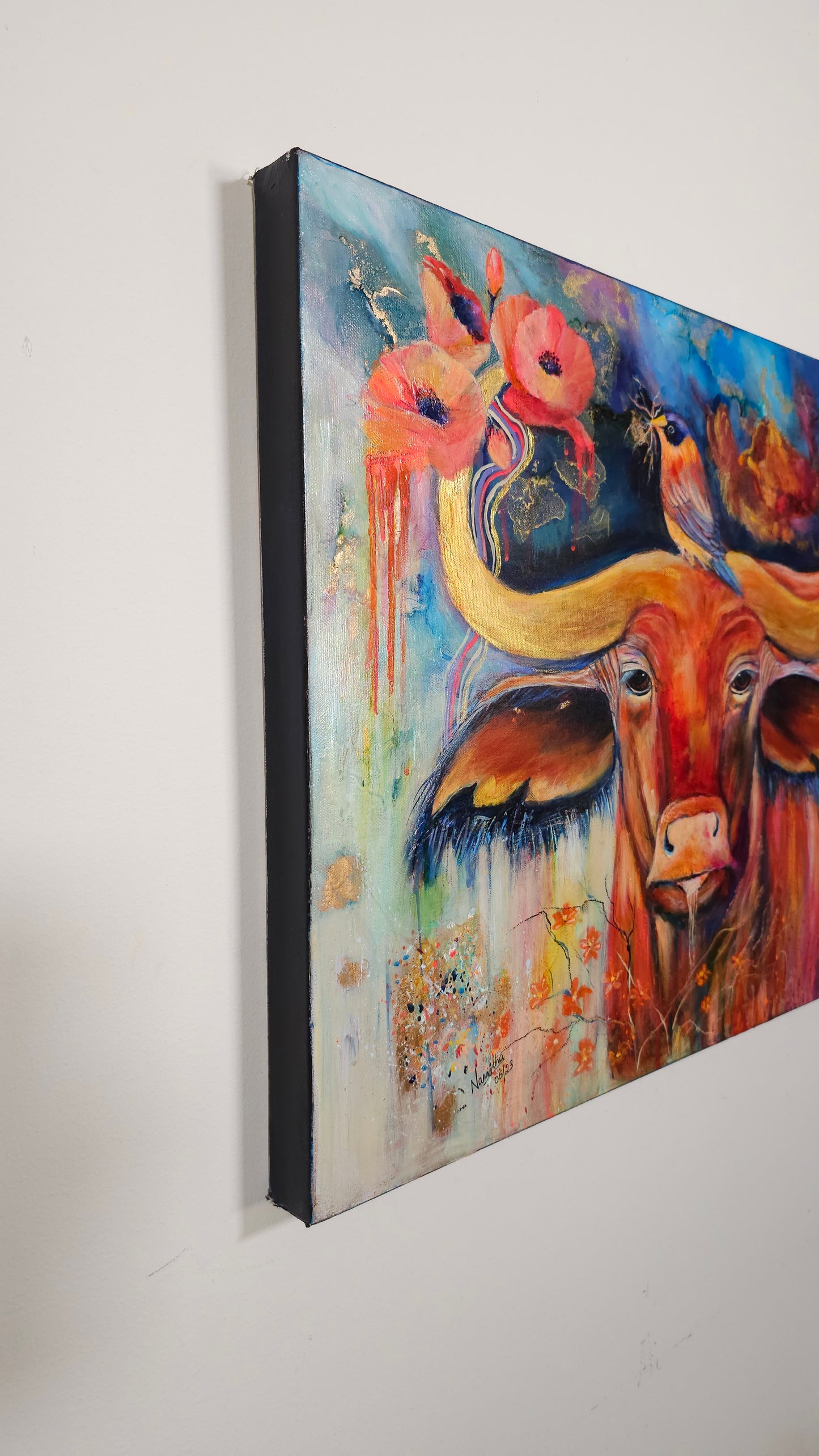 Strength & Serenity- original mixed media painting
