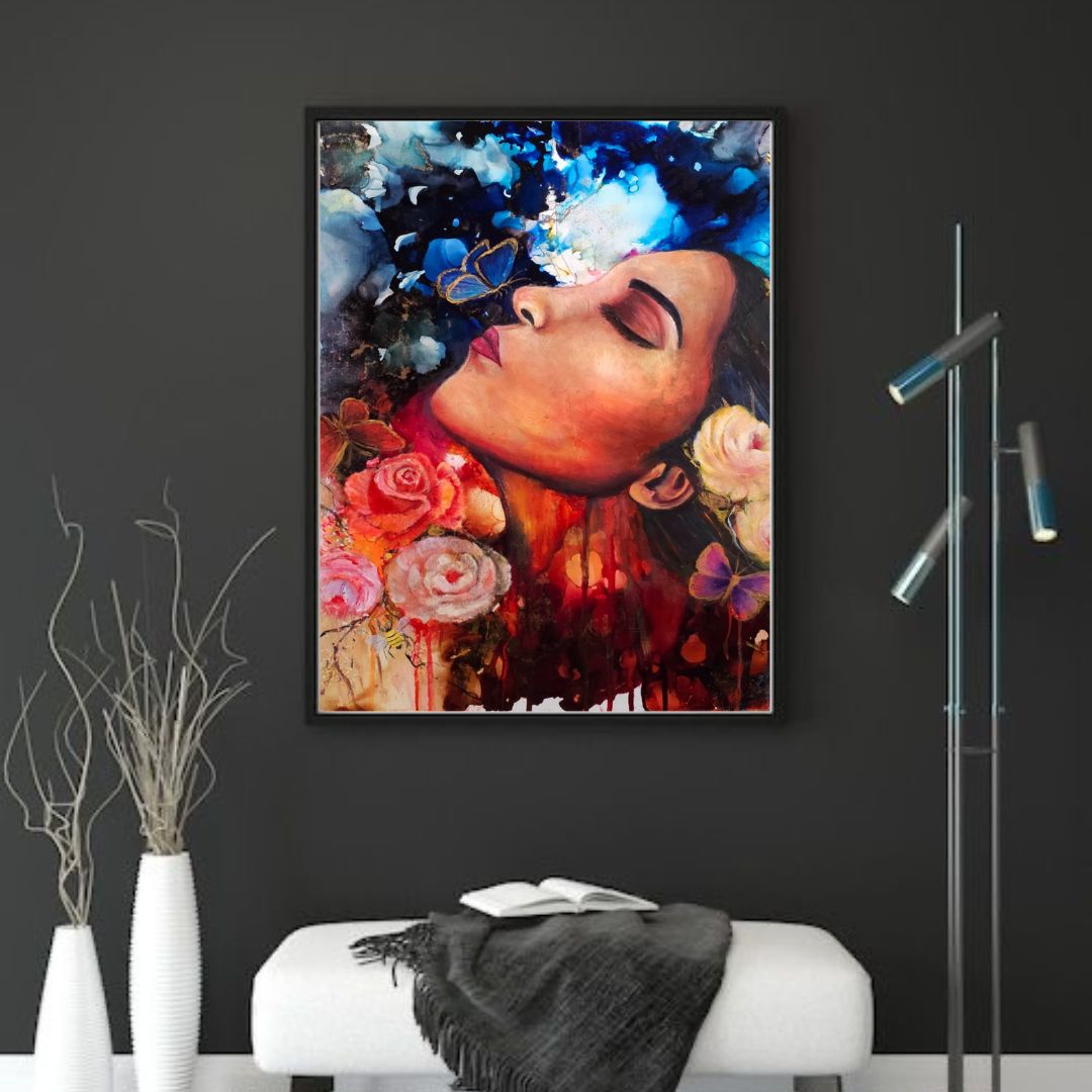 Dreamscape Reverie - original mixed media painting