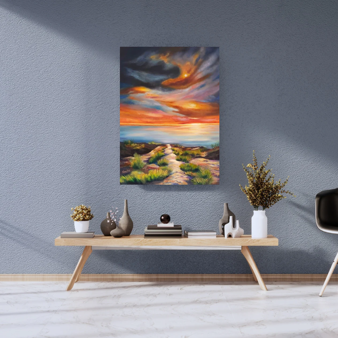 Path to Tranquility – Acrylic & Oil Painting on Canvas