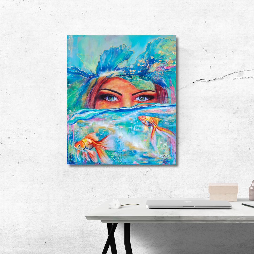 Beyond the Surface - original mixed media painting