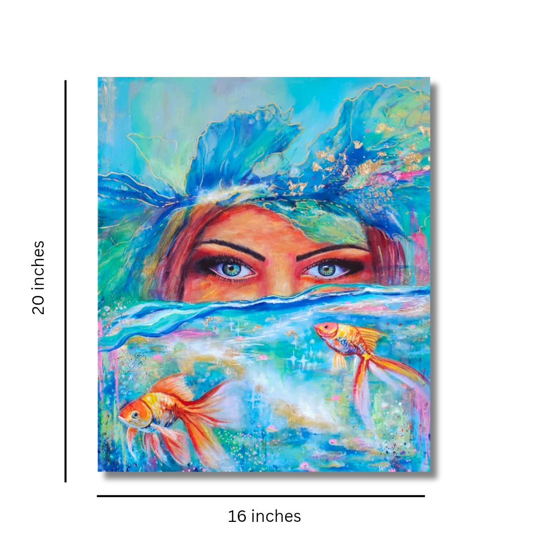 Beyond the Surface - original mixed media painting