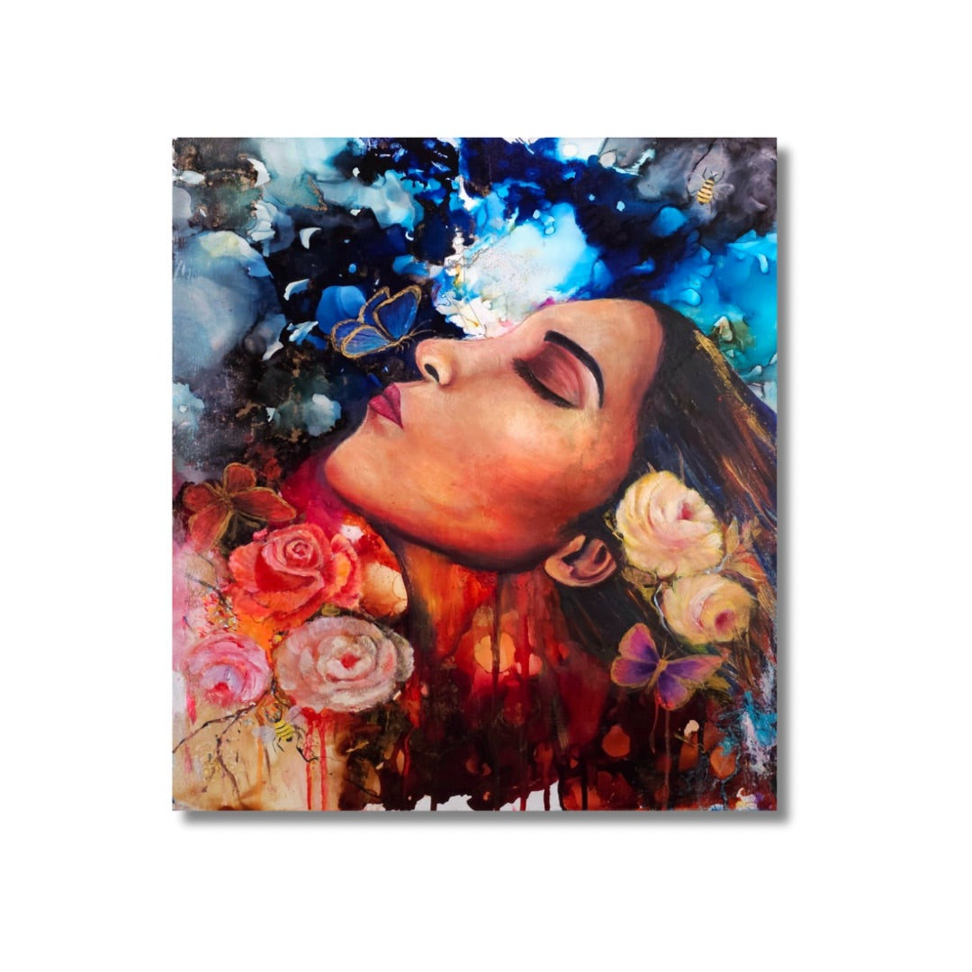 Dreamscape Reverie - original mixed media painting