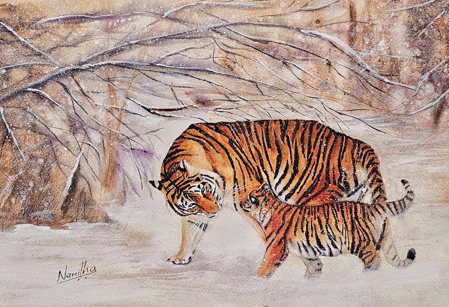 Eternal Bond – Original Watercolor Painting