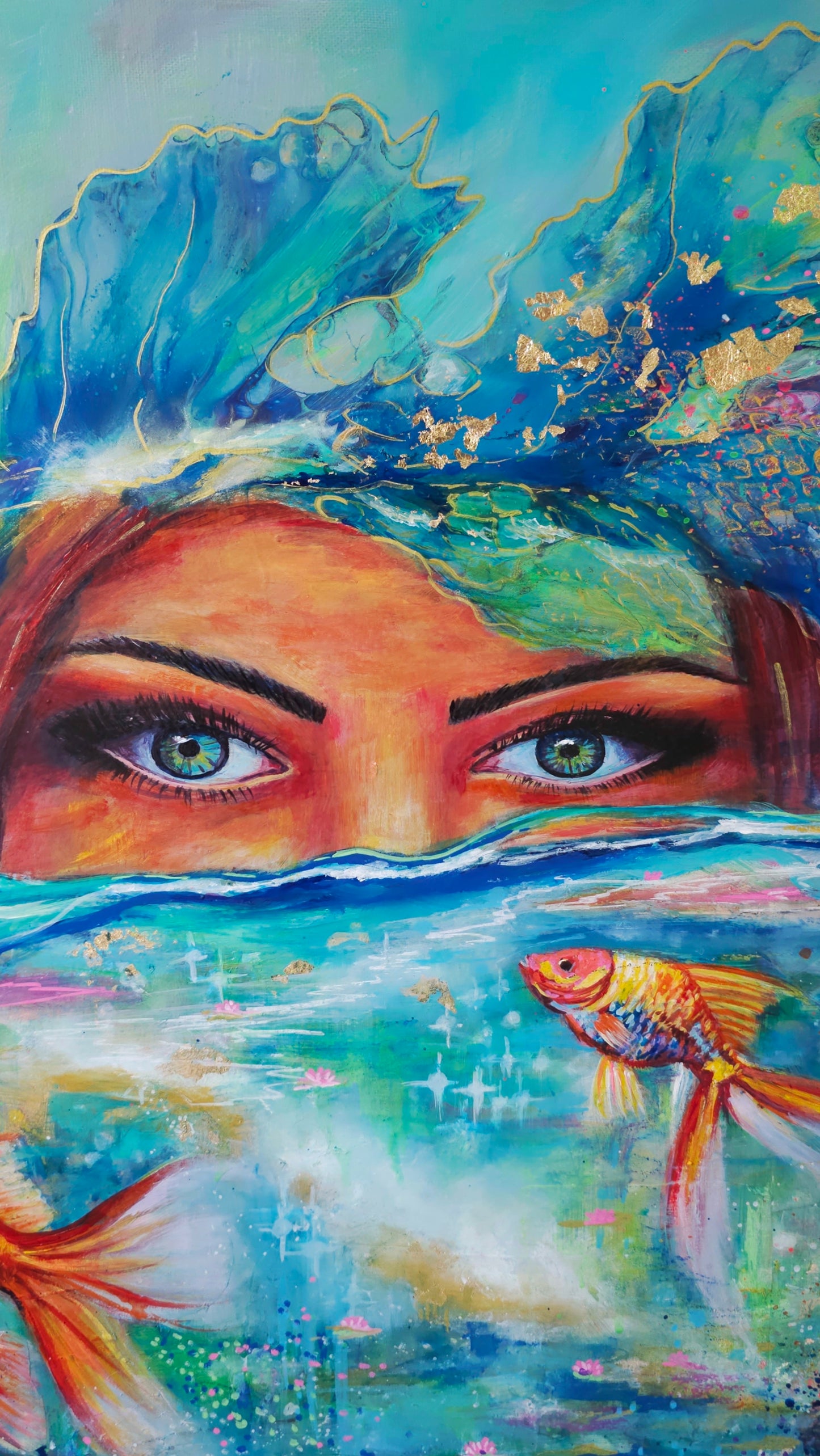 Beyond the Surface - original mixed media painting