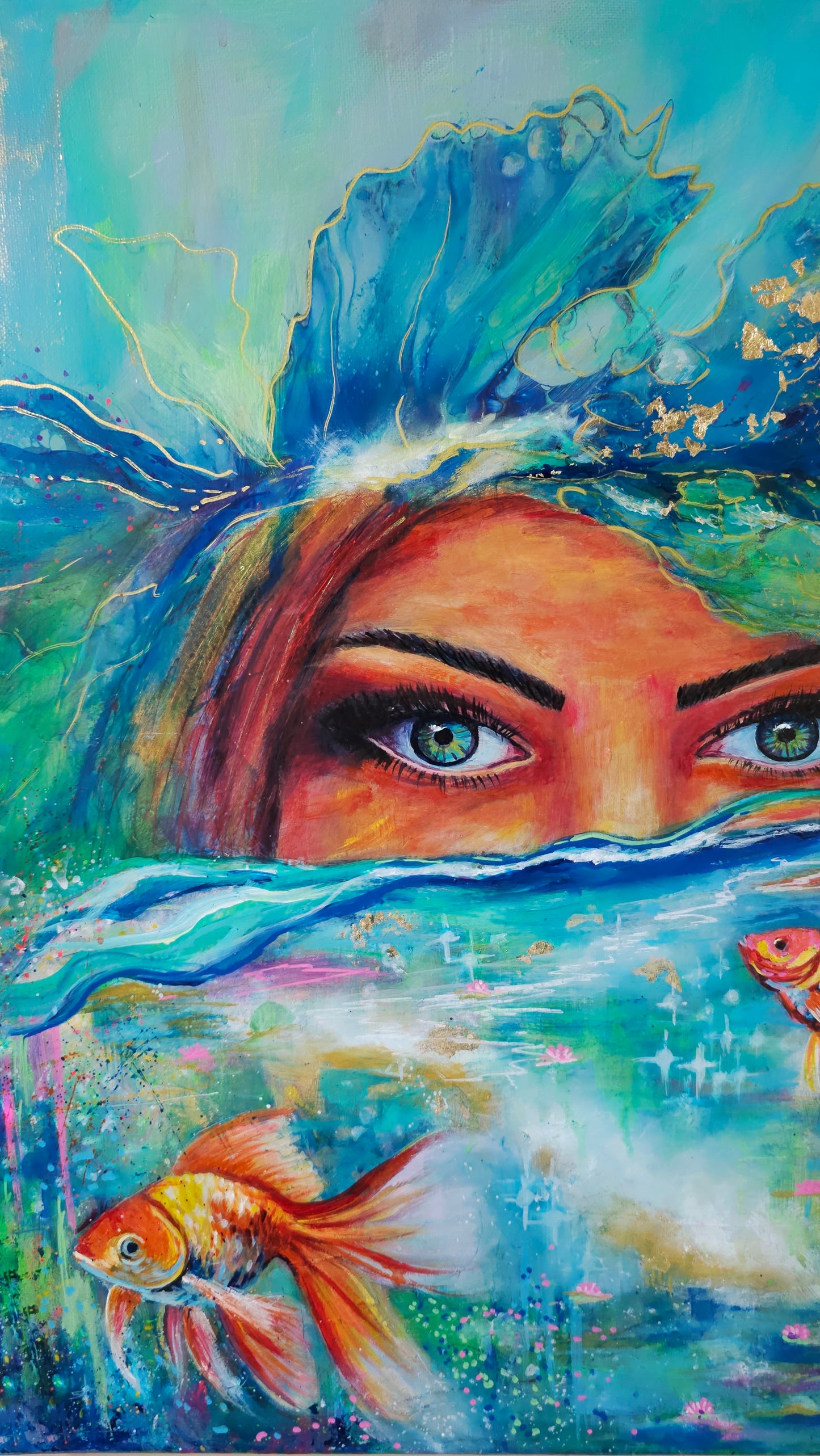 Beyond the Surface - original mixed media painting