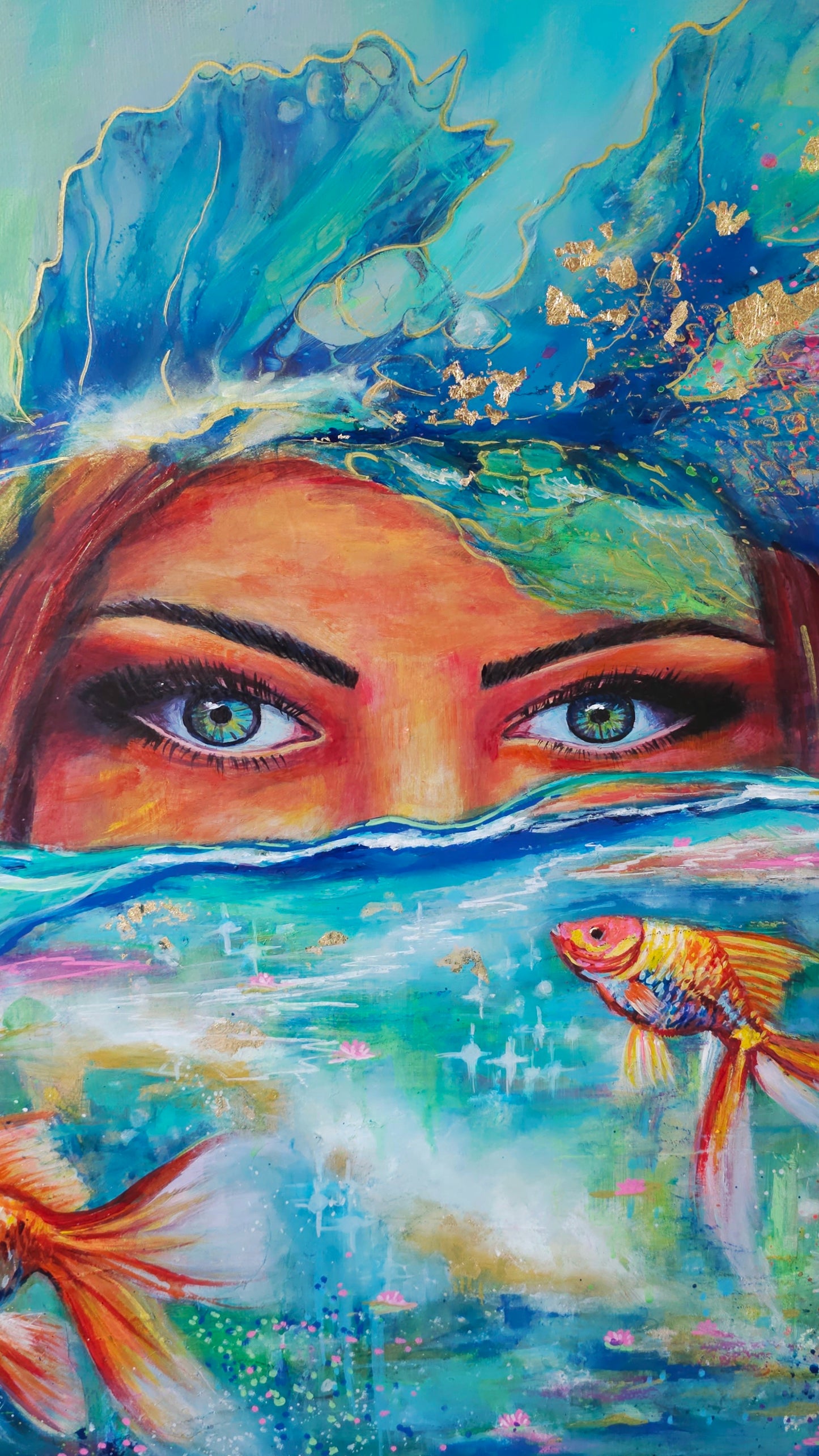 Beyond the Surface - original mixed media painting