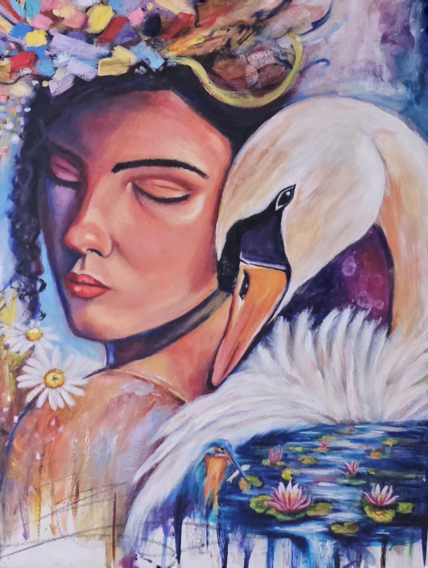 The Guardian Within - Original Mixed Media Painting