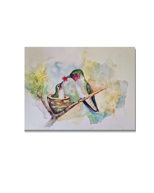 A Mother’s Love - Original Watercolor Painting