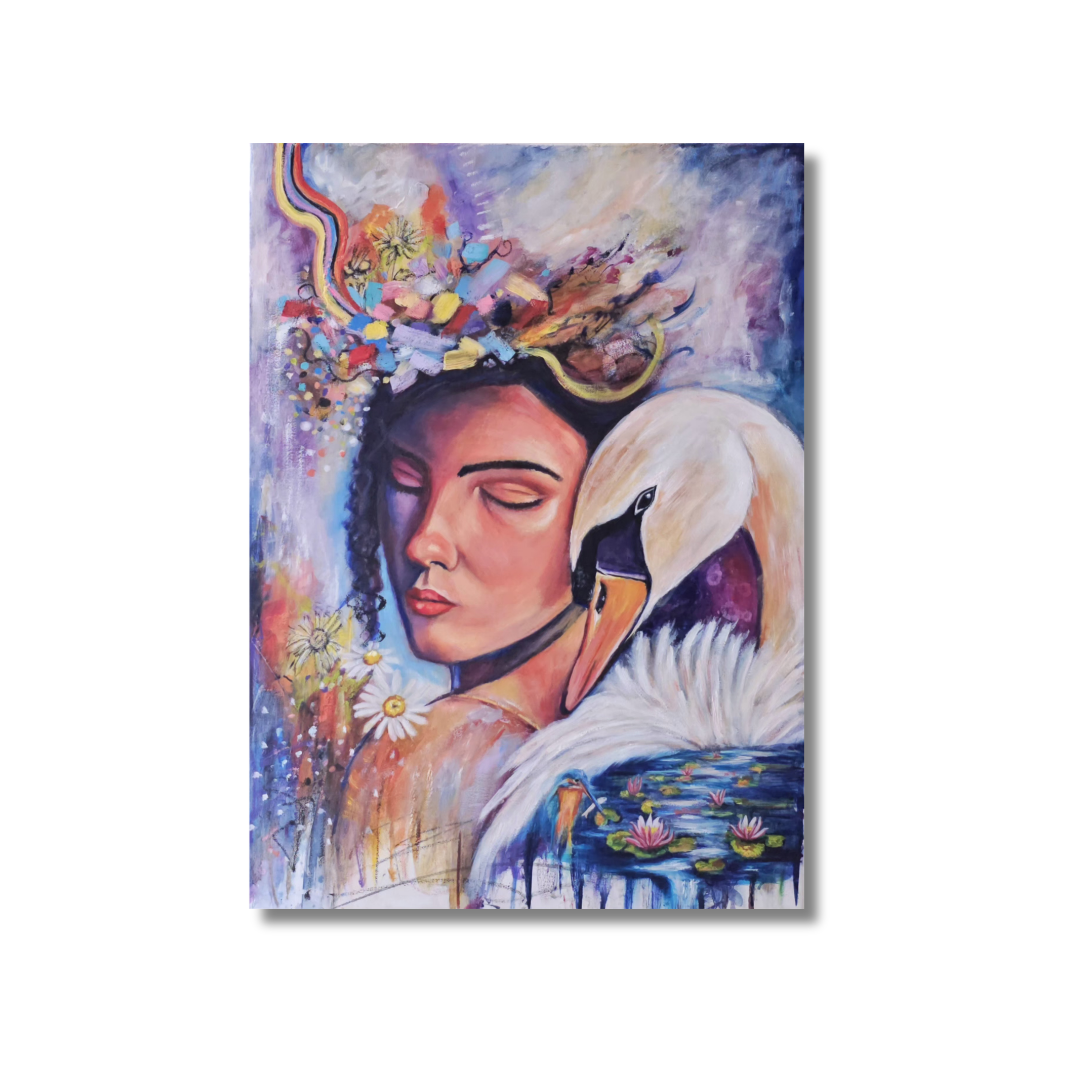 The Guardian Within - Original Mixed Media Painting